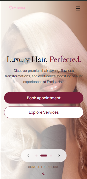 Ermist Hair — Salon Booking & Content Platform